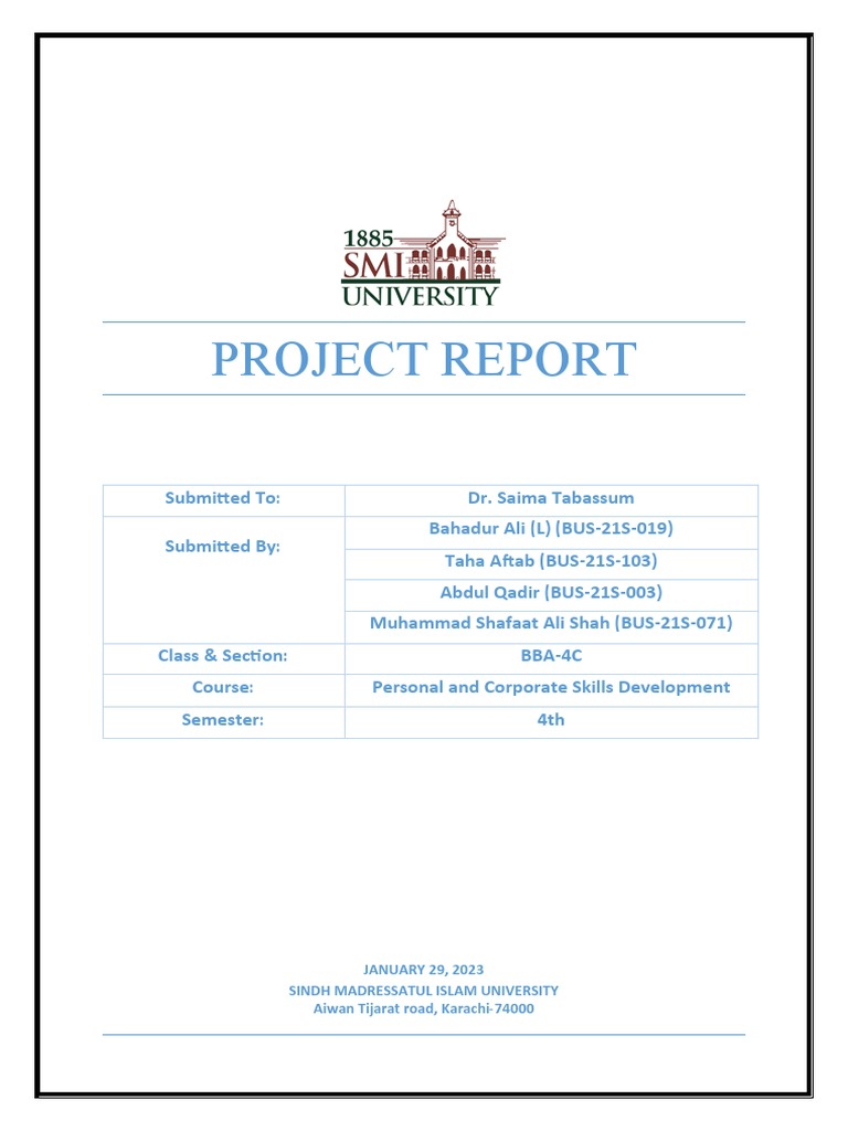 Project Report New | PDF