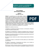 Ley de Transparencia y Acceso A La Información Pública para El Estado de Quintana Roo 08-06-2022