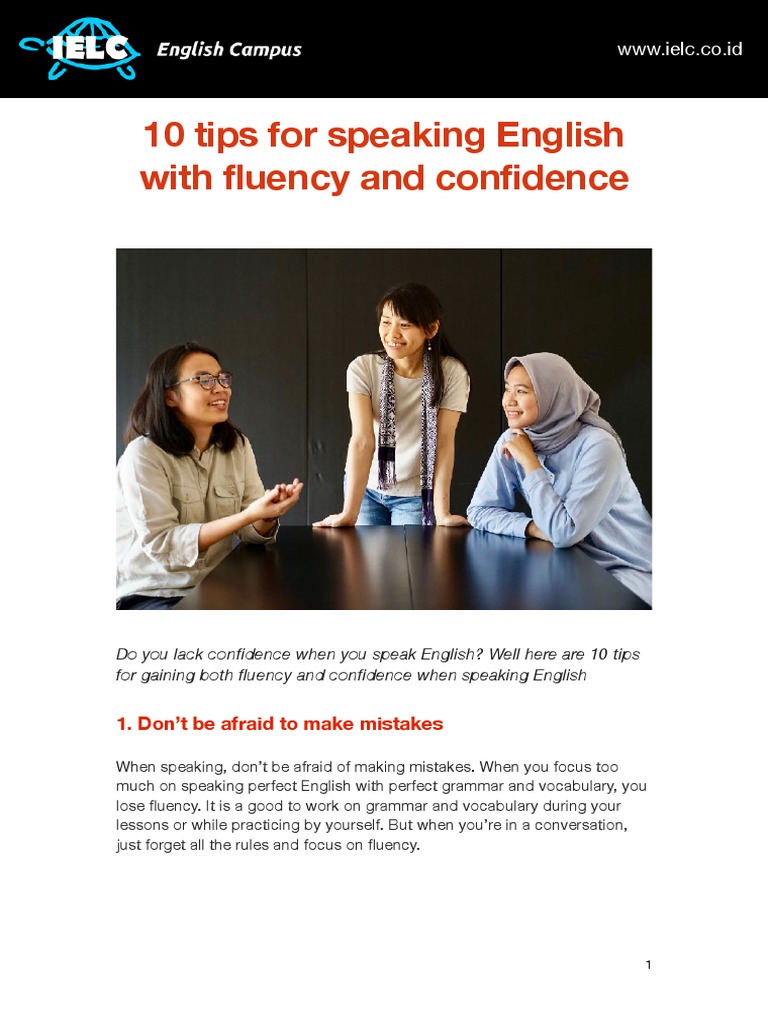 English Fluency Tips for Learners | PDF | Fluency | English Language