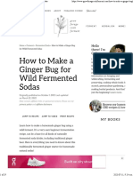How To Make A Ginger Bug For Wild Fermented Sodas