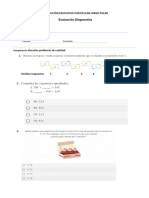 Evaluación Diagnostica Matemática 5to Grado