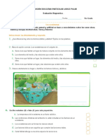 Evaluación Diagnostica 5to Grado Ciencias