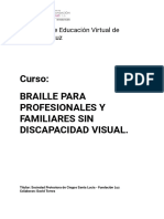 Programa Completo Del Curso Braille para Profesionales y Familiares Sin Discapacidad Visual