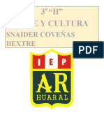 3 "H" Arte Y Cultura: Snaider Coveñas Dextre