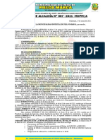 Resolución de Alcaldía #087 Nulidad de Proceso Subasta Inversa Eletronica Combustible