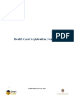 Health Card Registration User Guide