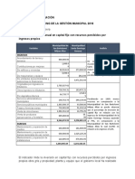 ANALISS   DEL INDICADOR 5.05  Inversión anual en capital fijo con recursos percibidos por ingresos (1)