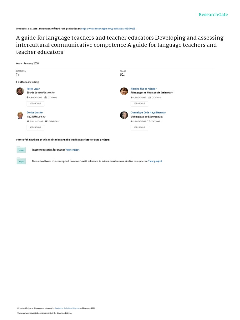 Book Developing And Assessing Intercultural Communicative Competence