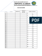 Daftar Hadir PKK