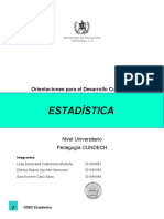 Estadística: Orientaciones para El Desarrollo Curricular