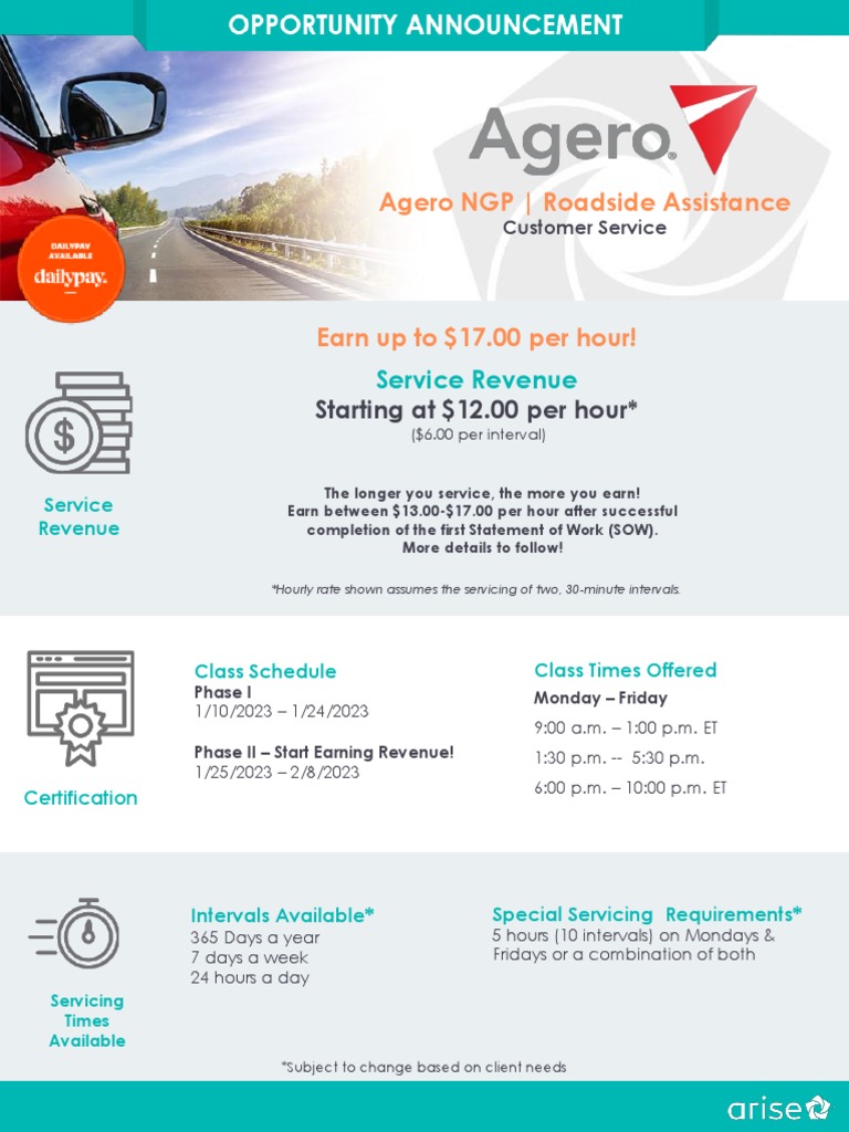 Agero NGP Roadside Assistance Overview | PDF | Usb Flash Drive ...