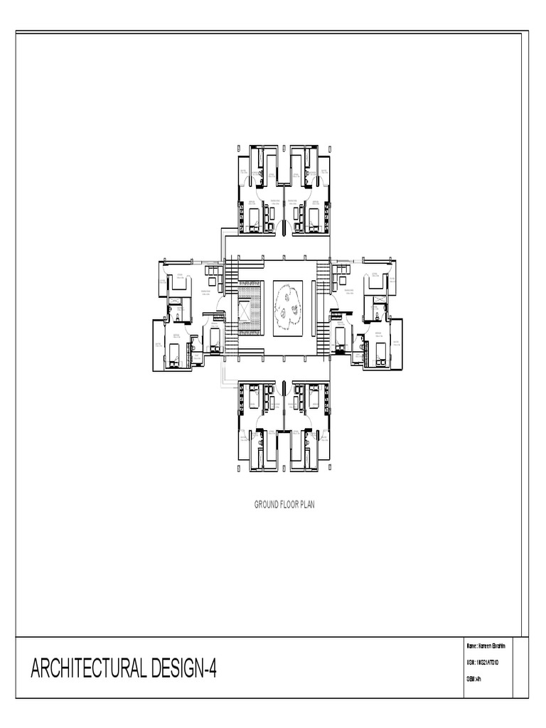 Ground Floor Plan1 | PDF | Bathroom | Bedroom