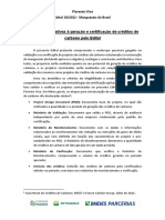 Orientacoes Relativas A Geracao e Certificacao Dos Creditos de Carbono