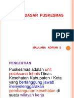 Konsep Dasar Puskesmas