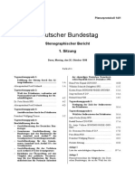 Deutscher Bundestag: Stenographischer Bericht 1. Sitzung