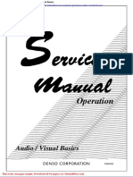 Service Manual Operation Audio Visual Basics
