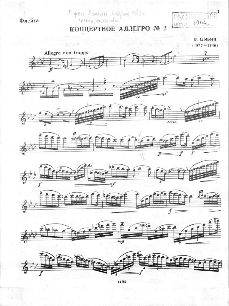 Tsybin Flute Concerto N° 2 PDF