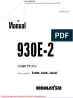 Komatsu Dump Truck 930e 2 Shop Manual Cebm012200