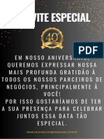 Convite 40 Anos Tecnoar Compressores