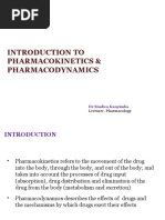 Introduction To Pharmacokinetics Pharmacodynamics