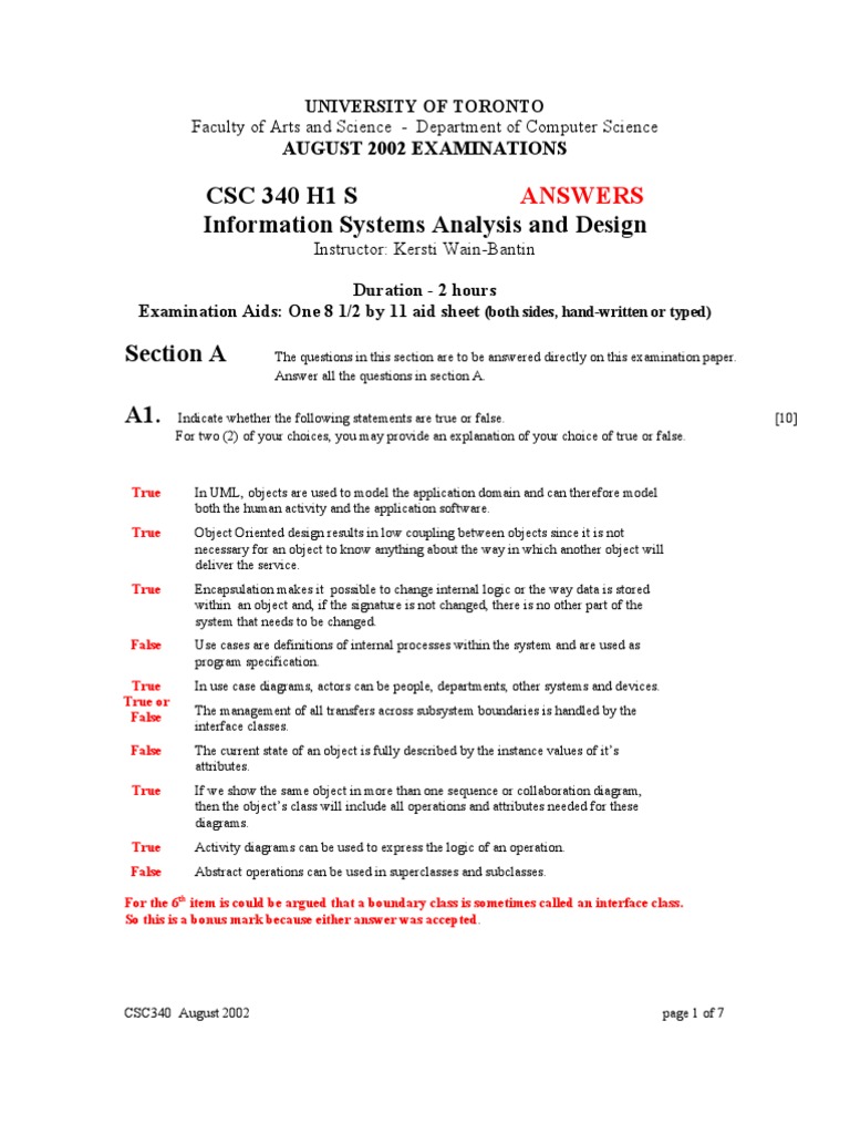 340 S02 Final | PDF | Object (Computer Science) | Class (Computer ...