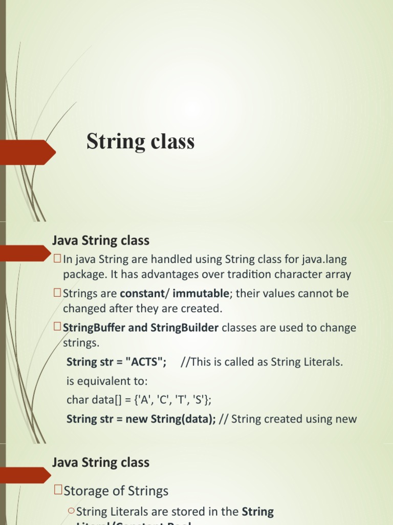 5 String | PDF | String (Computer Science) | Java (Programming Language)