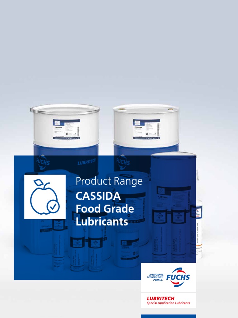 CASSIDA Food Grade Lubricants Overview | PDF | Lubricant | Bearing ...