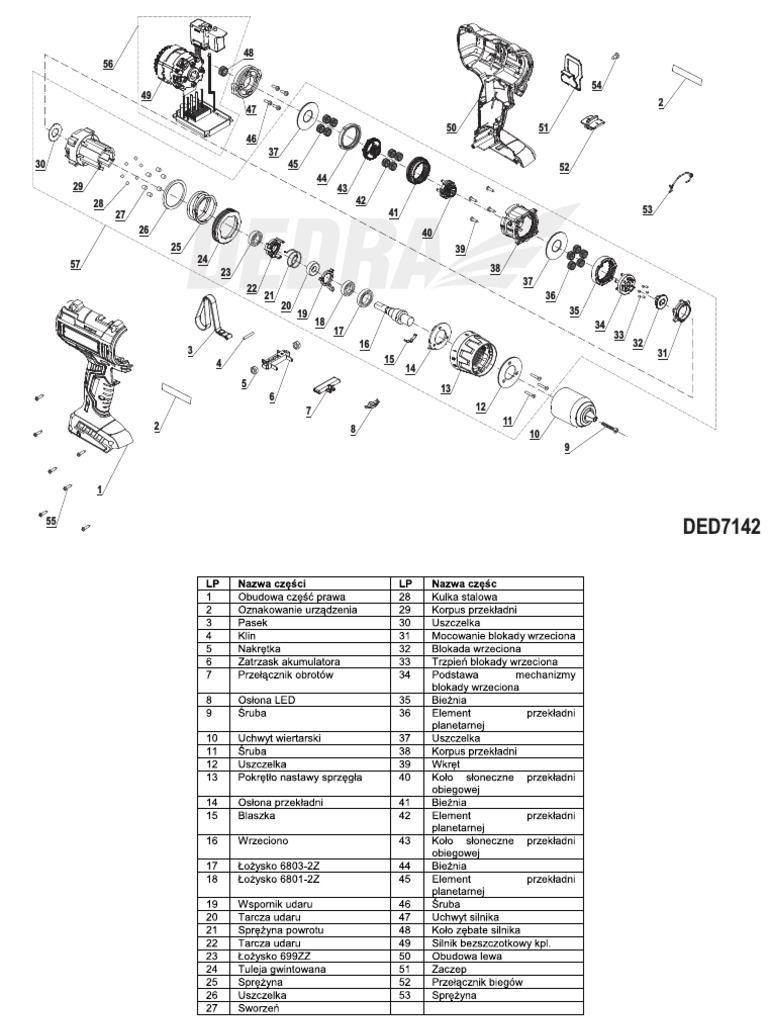 DED7142 Doc Zlozeniowy Assembly | PDF