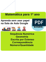 Matematica para Primeiro Ano