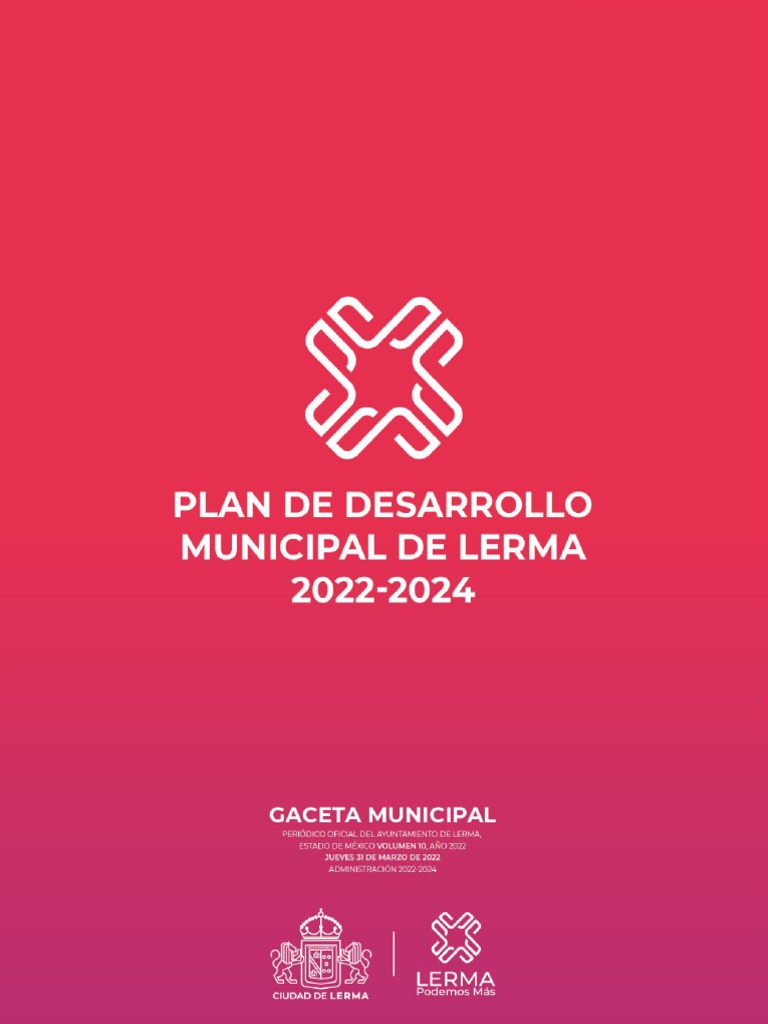 Plan de Desarrollo Municipal Lerma 2022-2024 | PDF | Sustentabilidad ...