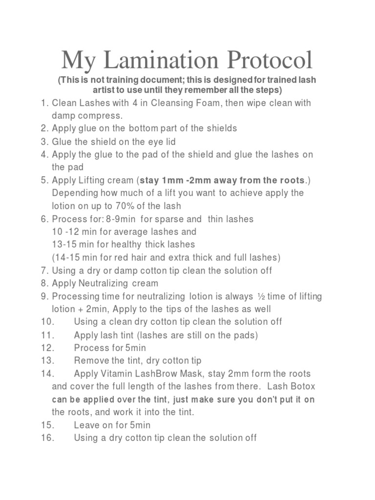 My Lamination Step-by-Step Guide | PDF