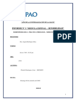 Informe - Semana 1 - Morfo Fisio - Sensibilidad - Pintado Dominguez 7 Am