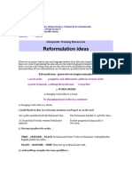 Reformulation Ideas in Interpretation - X Ciclo