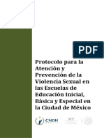 Protocolo Violencia Sexual Escuelas CDMX