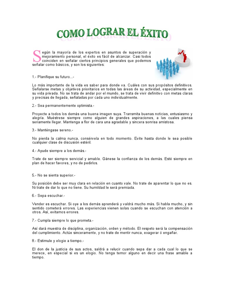 10 Claves para el Éxito Personal | PDF