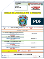 MODULO 02-III - Trim. - COMUNICACIÓN - 2° SEC.