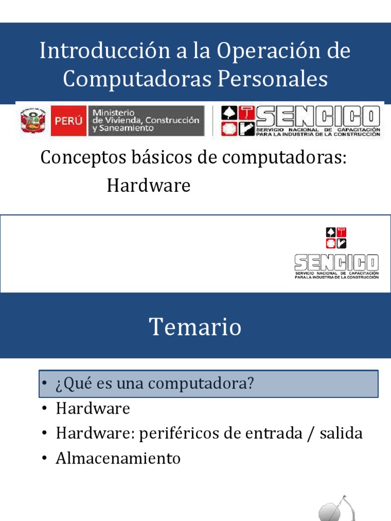 Introducción a Hardware y Software PC | PDF | Hardware de la ...