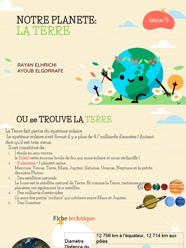 La Terre dans le Système Solaire | PDF | Sciences et mathématiques