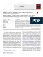 Alteration of Physical and Chemical Characteristics of Clayey Soils by Irrigation With Treated Waste Water