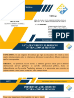 Ley Aplicable en El Derecho Internacional Privado, Acto Juridico y Derecho de Familia