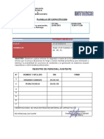 Planilla de Capacitacion Incendio