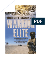 Warrior Elite Australias Special Forces, Z Force To The SAS Intelligence Operations To Cyber Warfare by Macklin, Robert