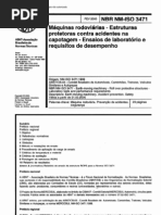 NBR 03471 - Maquinas Rodoviarias - Estruturas Protetoras Contra Acidentes Na Capotagem - Ensaios