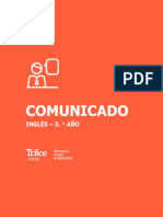 Comunicado-Inglés 5.° Año-2023