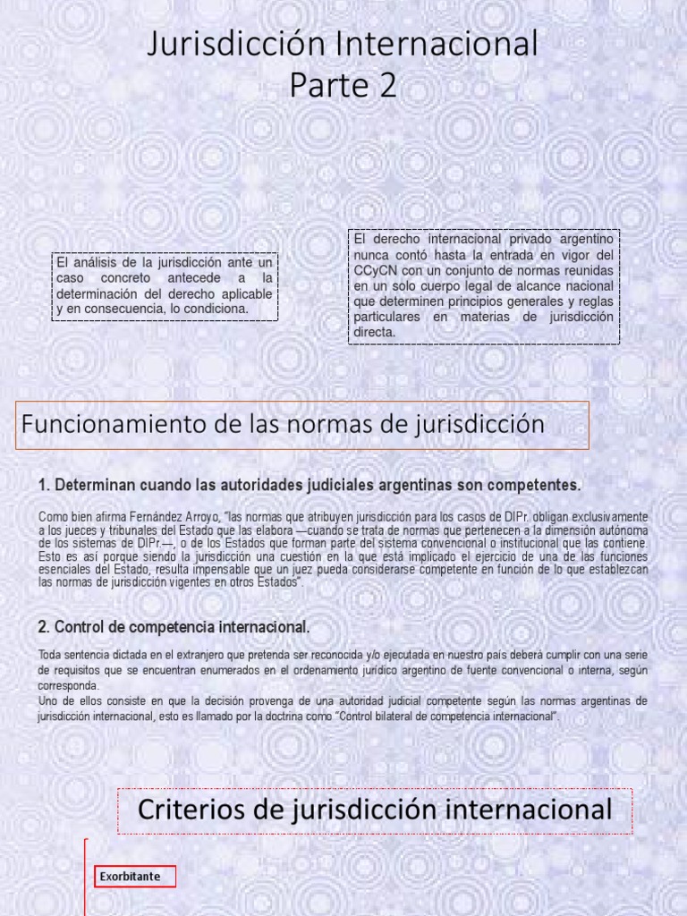 Jurisdicción y Competencia Internacional | PDF | Jurisdicción | Juez