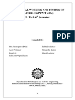 PCMT 4304-Mechanical Working and Testing of Materials