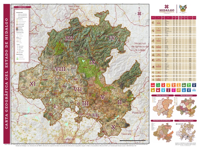 Mapa Geográfico del Estado de Hidalgo | PDF