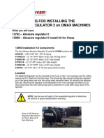 AccuStream 13968 Abrasive Regulator Install Kit For OMAX