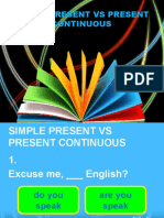 Simple Present Vs Present Continuous Grammar Drills