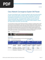 Cisco Network Convergence System 540 Router